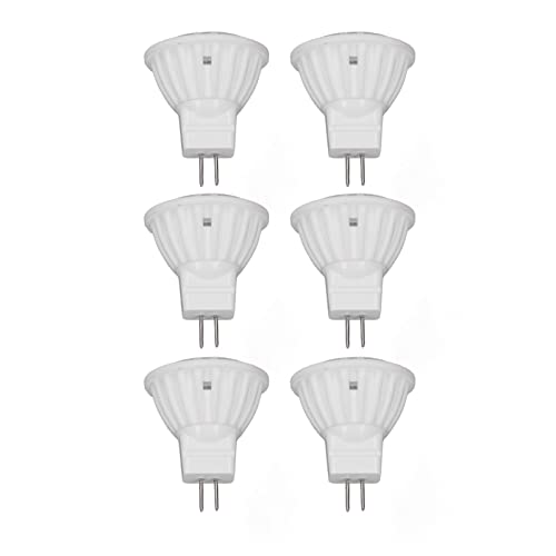 6 Stück MR11 LED-Glühbirne 4 W GU4-Keramiksockel 220 V Dimmbar 360 Lm Lampe für Gehwege Gartenlandschaftsbereiche Weiße Beleuchtung