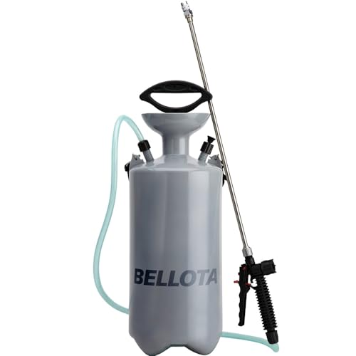 Bellota Sprühflasche mit Drucksprüher 5 Liter Rucksack zum Sprühen mit Lanza 3710-05 Grau