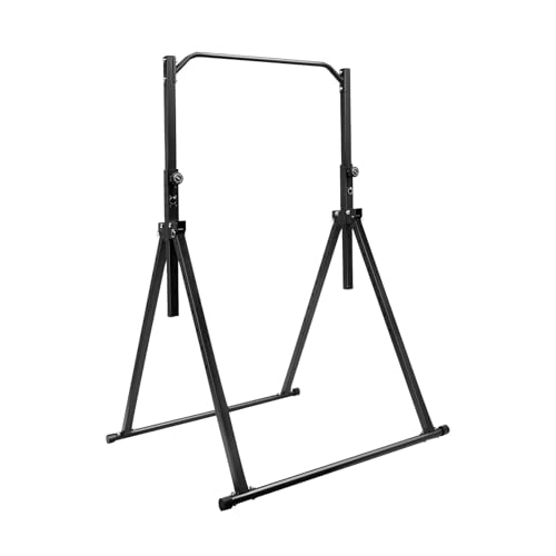 KANBCNG Faltbar Power Tower Klimmzugstange Freistehend Klimzugstange Höhenverstellbar Kraftstation für Zuhause Multifunktional Fitness Trainingsgerät Tragfähigkeit 200kg für Klimmzüge Armbeugen