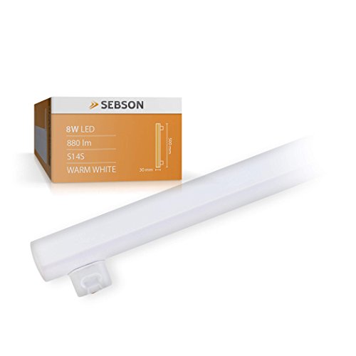 SEBSON LED Lampe S14S 50cm 8w ersetzt 60W GlÃ¼hlampe 880lm warmweiÃŸ LED Linienlampe 150