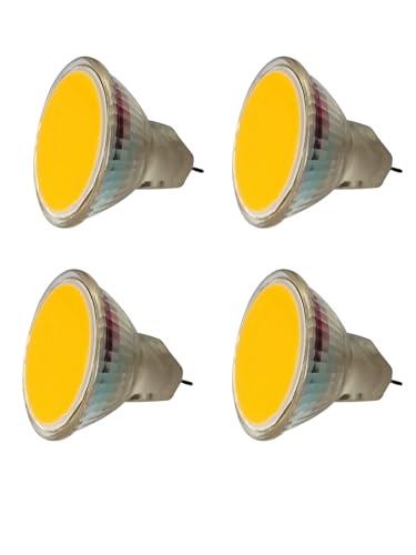 WeiHong 3W MR11 GU4.0 LED COB Lampen gleichwertig mit 20W Halogenlampen AC DC 12V G4 GU4 GZ4 Base 200lm 4er Set Weiß