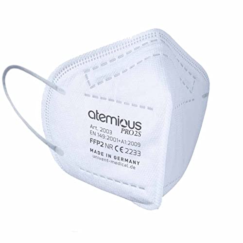 atemious PRO 2S 10 x FFP2 Maske lose im Beutel im Karton verpackt EN 149 2001 A1 2009 CE 2233 Herstellernummer 2003
