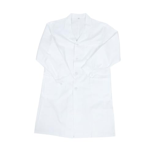 LIGIGWASH Laboratory Coat Langarm Baumwolle Atmungsaktiv Hautfreundlich mit Taschen für Damen Herren Labor Schutzkleidung Arbeitsoverall