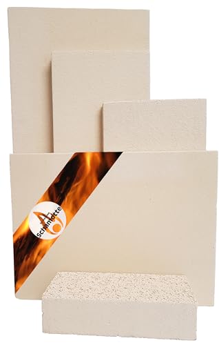 Schamotteplatten Premium Wh für den Feuerraum und auch für Holzbacköfen Pizzaöfen und Grills feuerfest lebensmittelecht viele Größen online verfügbar 600 x 300 x 30 mm 1 Stück