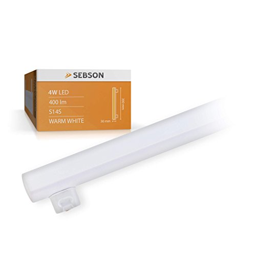 SEBSON LED Lampe S14S 30cm 4w ersetzt 35W GlÃ¼hlampe 400lm warmweiÃŸ LED Linienlampe 150