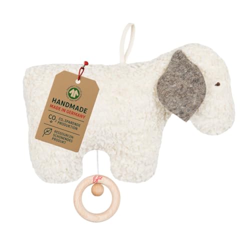 Efie Bio - Spieluhr Schäfchen kontrolliert biologischer Anbau organic Made in Germany GOTS zertifiziert nachhaltig Melodie Brahms Guten Abend gute Nacht