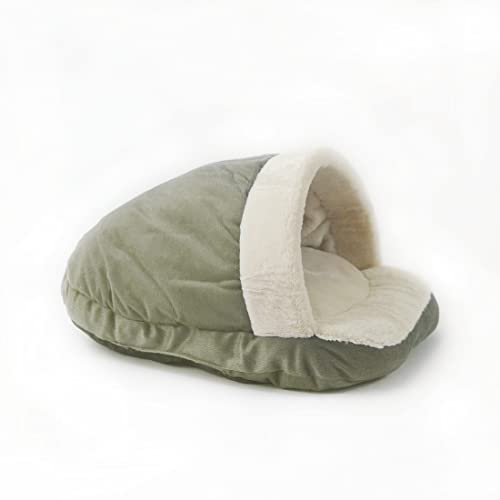 Schlafsack für Haustiere Katzenbetten Sofa Höhle grün