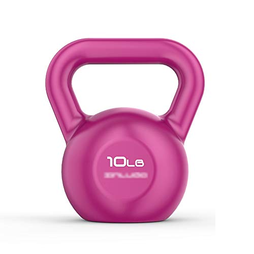ZXQZ Fitness-Hantel Hanteln Arm Übung Kettle Kugel Hantel Heimausdauertraining Hantel Feste Lifter Hantel mit Anti-Rutsch-Griff Kleine Hantel Color Purple Size Pcs2