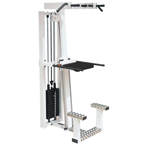 Sport-Thieme Klimmzug- und Dipstation SQ Dualstation für Klimmzüge und Dips Kniepolster Kompakt bis 2 5 m Weiß Schwarz Metall Kunstleder Steckgewicht 80 kg 230 kg max.