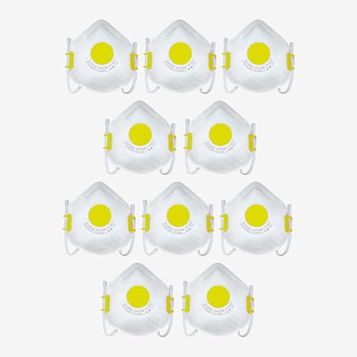 UK VERKÄUFER EU HERGESTELLT FFP3 V1 Halbmaske Staubschutzmaske Konstruktion Staubmaske Wiederverwendbare Atemschutzmaske mit Ventil CE EN149 2001 A1 2009 10