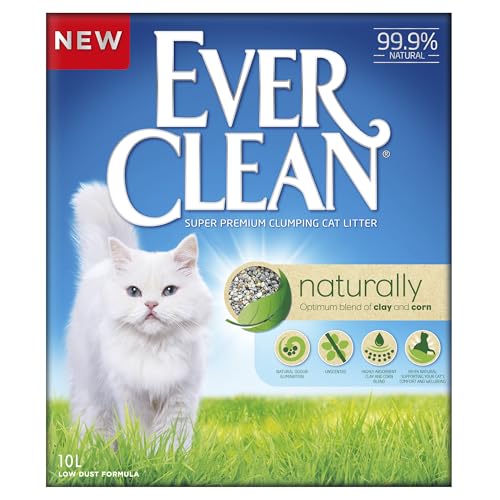 Ever Clean Natürlich 99 9% natürliches klumpendes Katzenstreu mit Einer optimalen Mischung aus Ton und Mais