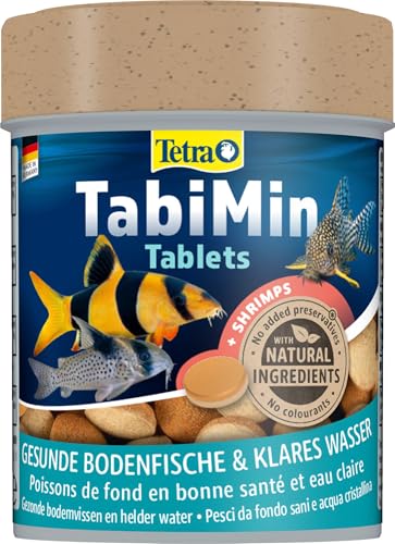 Tetra Tablets TabiMin - Tabletten Fischfutter für alle Bodenfische z.B. Welse Schmerlen oder bodengründelnde Barben 275 Tabletten Dose