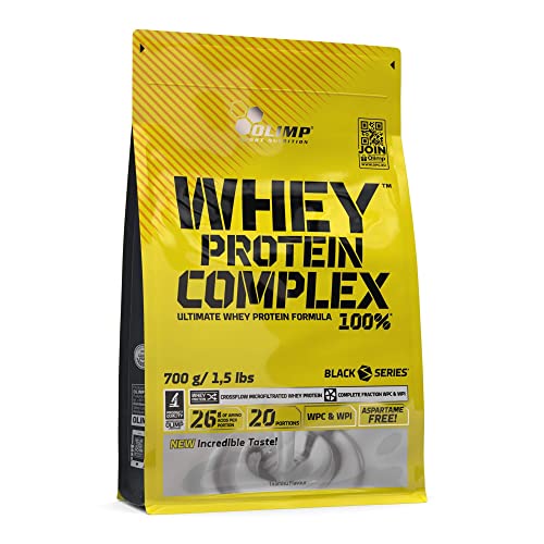 OLIMP SPORT NUTRITION- Whey Protein Complex 100%. Hochwertiges Protein Pulver aus einer Eiweißkombination von Molkeneiweißkonzentrat und Molkeneiweißisolat für den Muskelaufbau. Geschmack Tiramisu 700 g