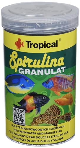 Tropical Spirulina Granulat Pflanzliches Granulatfutter 1er Pack 1 x 1 l