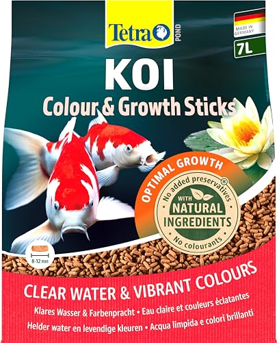 Tetra Pond Koi Sticks Colour Growth - Premiumfutter für alle Koi fördert gesundes Wachstum und Widerstandskraft für eine natürliche Farbenpracht 7 L