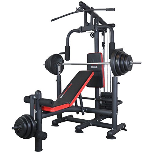 Train Hard Universal Multifunktion Hantelablage Beinstrecker Beinbeuger 60kg Gewichten klappbar