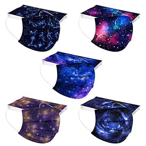 50 Stück Gemischt Einweg Maske Kinder Einweg Mundschutz Cartoon Druck 3-lagig Gesicht Bandanas 3D Druck für Jungen Mädchen Staubdicht Atmungsaktiv Halstuch Multifunktionstuch Z10