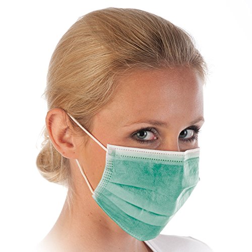 Hygostar Mundschutz Typ II 3-lagig grün PP 1000 Stück Gesichtsmaske OP Masken