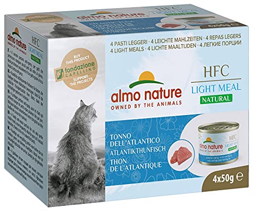  HFC Natural Light Meal für ausgewachsene Katzen   Atlantikthunfisch 50 gx 4 stück 200 g
