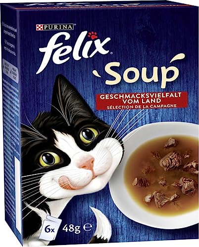 Felix Soup Katzensuppe Geschmacksvielfalt Vom Land 6 x 48 g