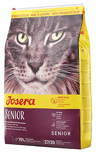 JOSERA Senior 1 x 10 kg Katzenfutter für ältere Katzen oder Katzen mit chronischer Niereninsuffizienz Super Premium Trockenfutter 1er Pack