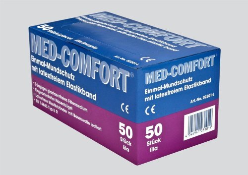 Mundschutz 3-lagig lila