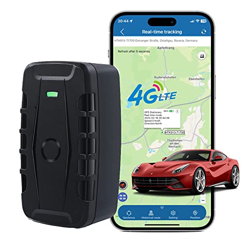 TKMARS 4G ohne ABO 20000mAh Langer akkulaufzeit Magnet Peilsender IP67 Wasserdichtes Große Reichweite Ortungsgerät Mehrere Alarmmodi Kostenlose App TK918