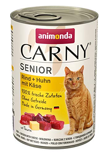 animonda Carny Senior für ab 7 Jahren Rind Huhn Käse 6x g