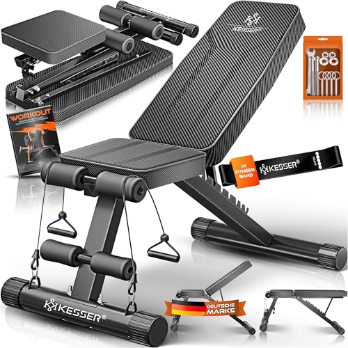 KESSER Rückenlehne 500kg Belastbarkeit Bank Fitnessgerät zumückenörpertrainingägbank für Training