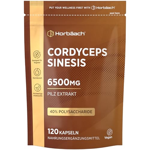 Cordyceps Kapseln Hochdosiert 6500mg 120 Vegane Stk Cordyceps Sinesis Pilz 10 1 Extrakt Hochdosiert Horbaach