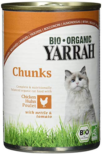 Yarrah Bio Katzennassfutter Huhn mit Nessel und Tomate 405 g