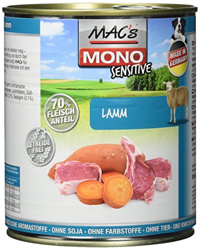 MAC s Mono Sensitive Lamm 6er Pack 6 x 800 g