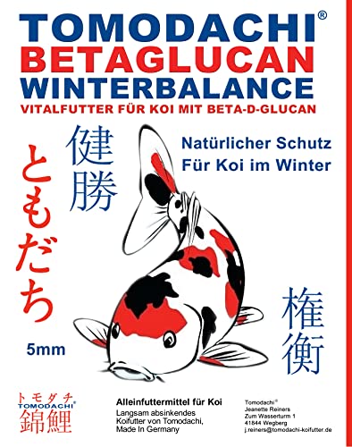  Winterfutter Tomodachi Immunschutz Koifutter Beta Glucan Sinkfutter Koigesundheit im Winter hochverdaulich arktische Rohstoffe 2kg