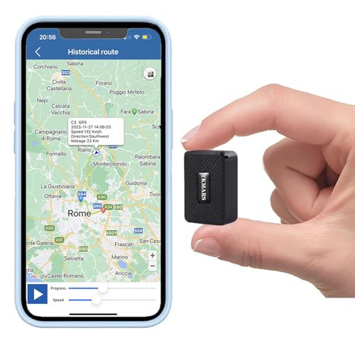 TKMARS Mini GPS Tracker Ohne ABO GPS Tracker Klein für Auto Kinder Koffer 1500mah