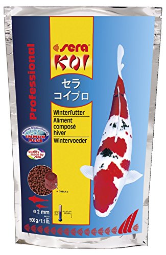 sera KOI Professional Winterfutter 500 g unter 12 C Spezial Koifutter für Koi andere wertvolle Teichfische Futter mit sehr hoher Futterverwertung geringere Wasserbelastung damit weniger Algen