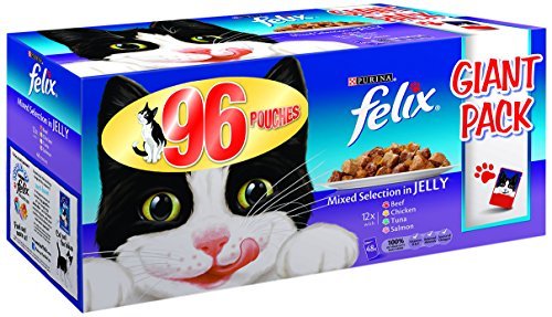 Felix Erwachsene Katze Nass Nahrungsbeutel - 96 Pouches