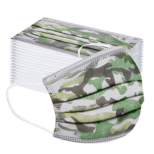 SDFRK 50 Stück Mundschutz Kinder Bunt Einweg 3-lagig Schöne Motive Bunt Mund-Nasen-Schutz Atmungsaktiv MNS Bedeckung Maske-Tücher Bandana Halstuch für Jungen Mädchen viele stile für sie zu wählen