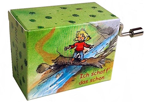 Mini-Drehorgel-Rolf Zuckowski-Spieluhr mit Resonanzboden Ich schaff das schon