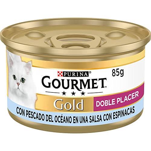 Purina Gourmet Gold Double Vergnügen Nassfutter für Katzen Meeresfische 24 Dosen 85 g