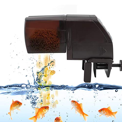 Automatische Fischfütterung Fischfutterspender LCD Display Futterspender für Fisch Tank und Schildkröten Tank