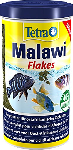 Tetra Malawi Flakes - Flocken-Fischfutter für alle pflanzenfresesnden ostafrikanische Cichliden 1 L Dose