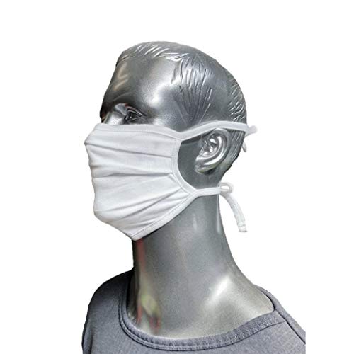 Mund Nasen Schutz 20er Pack aus 100% Baumwolle weiß bis 95 Grad waschbar und kochbar one Size Universalgröße 20 Stück