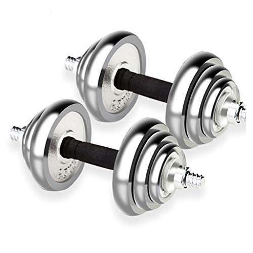 ZXQZ Fitness Hanteln Abnehmbare Galvanisierte Hantel Aus Gusseisen Extra Langhantelstange Zum Formen Der Hüften Übungsschultern und Bauchmuskeln Kleine Hantel Size 20kg 10kgx2