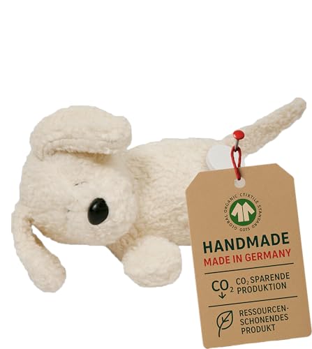 Efie Spieluhr Hund Bio-Baumwolle kbA Made in Germany mechanisch waschbar GOTS-zertifiziert - Melodie Brahms Guten Abend gute Nacht