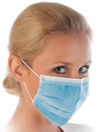 Hygostar Mundschutz PP blau Typ IIR 3-lagig Gummibänder