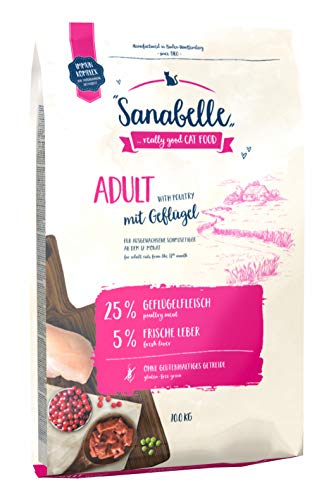 Sanabelle Adult mit Geflügel Katzentrockenfutter für ausgewachsene ab dem 12. Monat 1x 10 kg