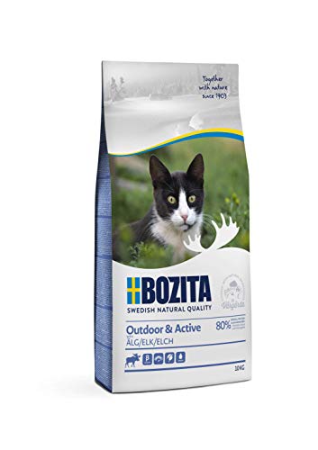BOZITA Outdoor Active Elch - Trockenfutter für erwachsene hauptsächlich draußen lebende Katzen 10 kg