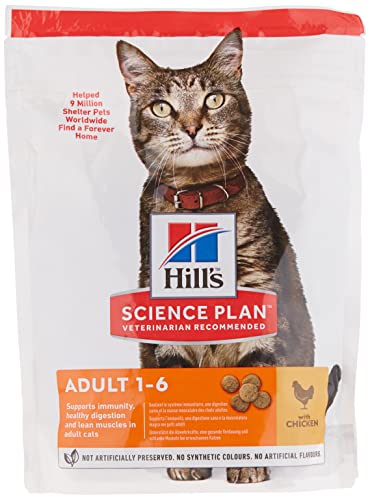 Hill s Science Plan Adult Chicken - Dry Food for Adult Cats 1-6 Years 300 gr