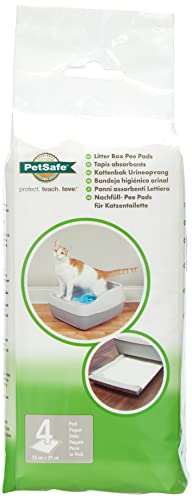PetSafe Urinaufsaugende Pee Pads für Katzen und Kätzchen Als Ergänzung zum PetSafe Premium Silikat-Katzenstreu 4-er Pack