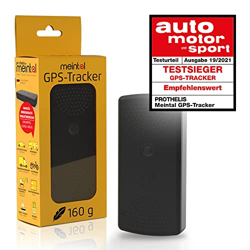 Prothelis Meintal GPS Tracker Auto Wohnmobil Motorrad mit Akku Laufzeit bis 500 Tage Peilsender mit App KFZ Diebstahlschutz GPS Live Tracking Fahrzeugortung GPS Sender Fahrzeug Tracker GPS Ortung